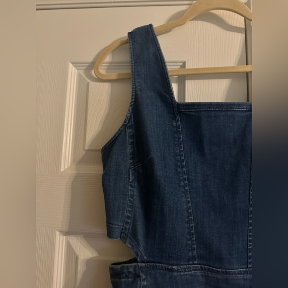Madewell Cut Out Denim Dress - Picture 5 of 11